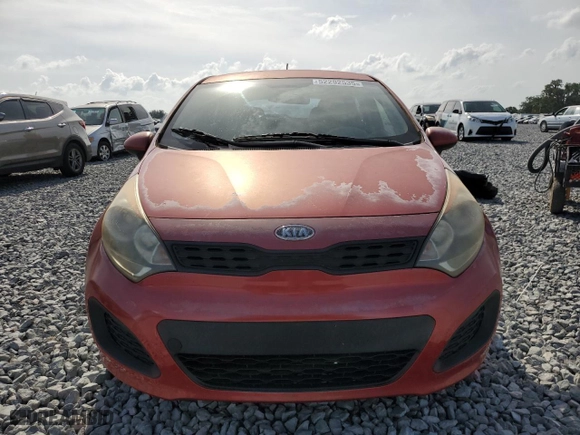 2012 Kia Rio LX with VIN KNADM5A31C6069130, listed as a Copart auction lot 52292535 with 102,697 mi miles and Clean Title. Bid and sale history available at carsss.com. Image 5.