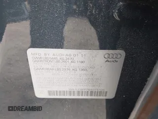 2011 Audi Q5 Premium Plus z VIN WA1LFAFP7BA073105, wystawiony jako IAAI lot #42446668 z przebiegiem 143 074 mil mil oraz . Historia ofert i sprzedaży dostępna na DreamBid. Obrazek 9.