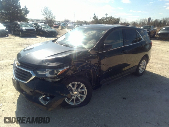 2019 Chevrolet Equinox LT with VIN 2GNAXUEVXK6248530, listed as a IAAI auction lot 37770905 with 34,991 mi miles. Bid and sale history available at carsss.com. Image 2.
