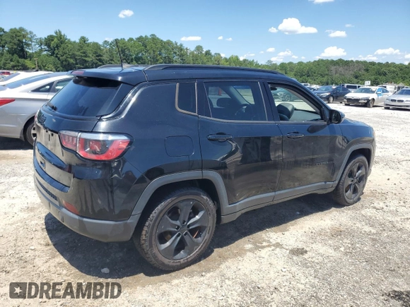 2019 Jeep Compass Altitude with VIN 3C4NJCBB1KT614600, listed as a Copart auction lot 64082645 with 150,141 mi miles and Clean title. Bid and sale history available at DreamBid. Image 3.