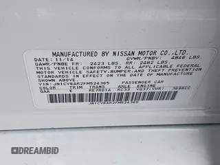 2015 Infiniti Q40 with VIN JN1CV6AR2FM524365, listed as a IAAI auction lot 41751603 with 1 mi miles. Bid and sale history available at carsss.com. Image 9.