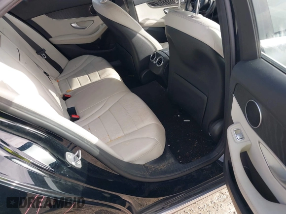 2017 Mercedes-Benz C 300 with VIN 55SWF4JB8HU218764, listed as a IAAI auction lot 42431155 with 83,673 mi miles and . Bid and sale history available at DreamBid. Image 8.