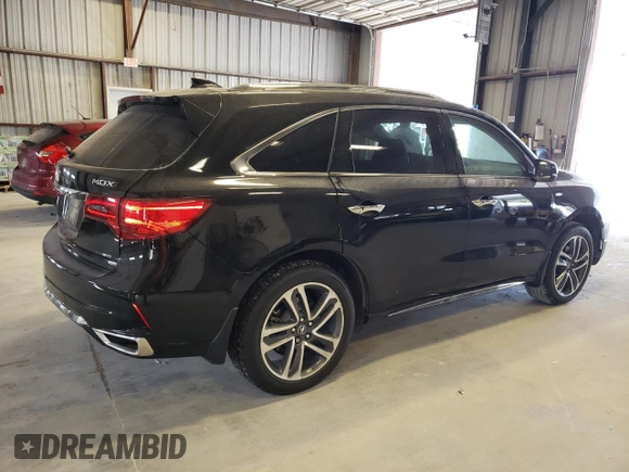 2017 Acura MDX Sport Hybrid w/Advance Pkg with VIN 5FRYD7H76HB000677, listed as a Copart auction lot 70718164 with 51,724 mi miles and Salvage Title. Bid and sale history available at carsss.com. Image 3.