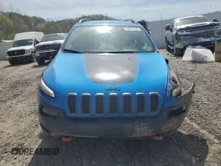2018 Jeep Cherokee Trailhawk with VIN 1C4PJMBB4JD502876, listed as a Copart auction lot 54235325 with 87,635 mi miles and Salvage title. Bid and sale history available at DreamBid. Image 5.
