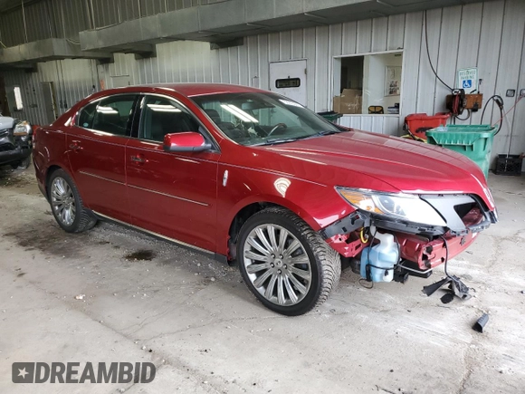 2013 Lincoln MKS with VIN 1LNHL9DK5DG614075, listed as a Copart auction lot 63933225 with 61,294 mi miles and Clean title. Bid and sale history available at DreamBid. Image 4.