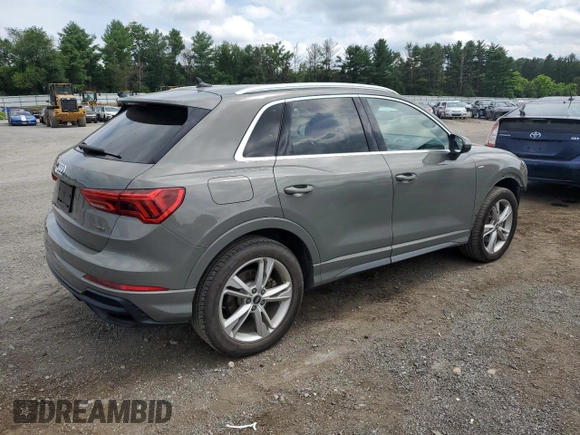 2021 Audi Q3 S line Premium with VIN WA1DECF34M1029033, listed as a Copart auction lot 65147115 with 54,784 mi miles and Clean title. Bid and sale history available at DreamBid. Image 3.