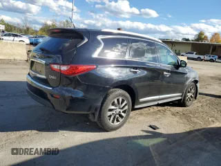 2014 Infiniti QX60 with VIN 5N1AL0MM6EC515448, listed as a Copart auction lot 75028814 with 123,481 mi miles and Salvage Title. Bid and sale history available at carsss.com. Image 3.