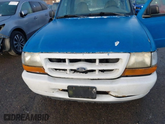 1999 Ford Ranger XL with VIN 1FTYR10V7XPB93324, listed as a IAAI auction lot 41762585 with 214,904 mi miles. Bid and sale history available at carsss.com. Image 6.