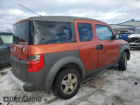2004 Honda Element EX with VIN 5J6YH18624L015642, listed as a Copart auction lot 46146415 with 201,566 mi miles and Salvage Title. Bid and sale history available at DreamBid. Image 3.