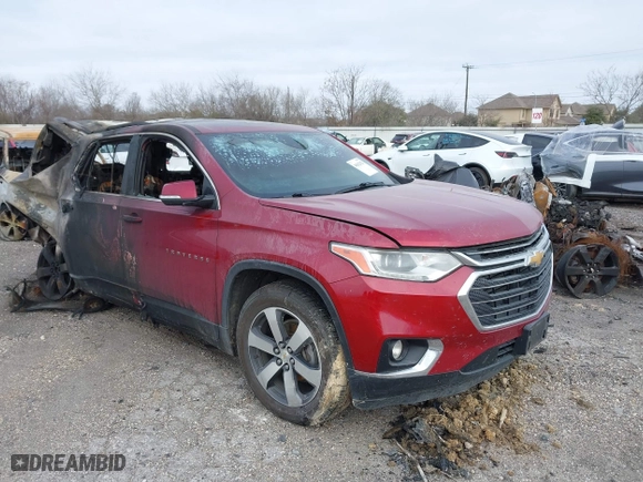 2018 Chevrolet Traverse LT Leather with VIN 1GNERHKW8JJ284413, listed as a IAAI auction lot 41612623 with 59,756 mi miles. Bid and sale history available at carsss.com. Image 1.