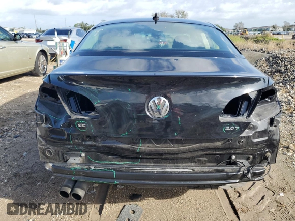 2012 Volkswagen CC Lux Limited with VIN WVWHN7AN0CE517071, listed as a Copart auction lot 73108444 with 310,526 mi miles and Salvage Title. Bid and sale history available at carsss.com. Image 6.