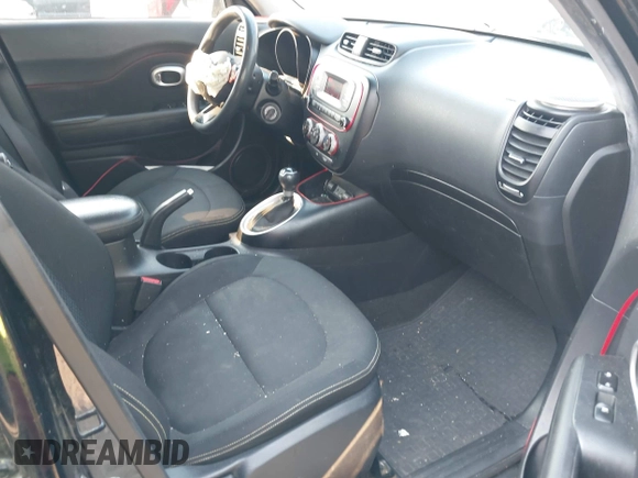 2014 Kia Soul + with VIN KNDJP3A53E7078654, listed as a IAAI auction lot 41672511 with 108,052 mi miles. Bid and sale history available at carsss.com. Image 5.