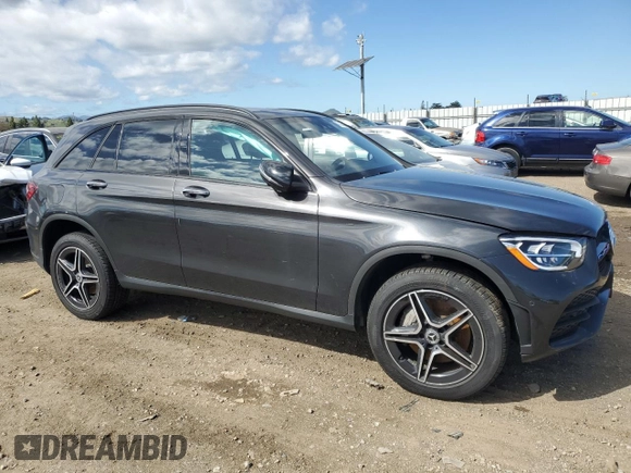 2022 Mercedes-Benz GLC 300 with VIN W1N0G8EB6NV346092, listed as a Copart auction lot 47623335 with 24,064 mi miles and Clean Title. Bid and sale history available at DreamBid. Image 4.