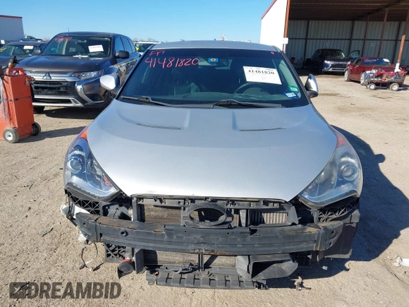2013 Hyundai Veloster Turbo with VIN KMHTC6AE6DU162372, listed as a IAAI auction lot 41481820 with 105,650 mi miles and . Bid and sale history available at DreamBid. Image 12.
