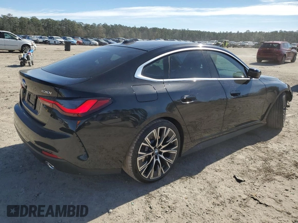 2024 BMW 4 Series 430i xDrive with VIN WBA73AV04RFS08250, listed as a Copart auction lot 42516525 with 5,057 mi miles and Salvage Title. Bid and sale history available at carsss.com. Image 3.