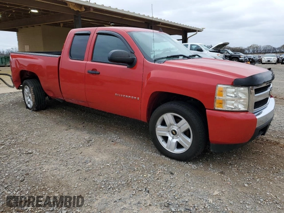 2008 Chevrolet Silverado 1500 1LT with VIN 1GCEC19J48Z241615, listed as a Copart auction lot 50070125 with 157,013 mi miles and Salvage Title. Bid and sale history available at DreamBid. Image 4.