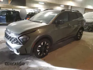 2023 Kia Sportage X-Line with VIN 5XYK6CAF8PG122962, listed as a Copart auction lot 41755355 with 47,640 mi miles and Salvage Title. Bid and sale history available at carsss.com. Image 1.