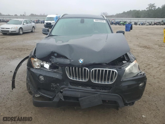 2011 BMW X3 28i with VIN 5UXWX5C52BL713119, listed as a Copart auction lot 44412375 with 109,611 mi miles and Salvage Title. Bid and sale history available at carsss.com. Image 5.