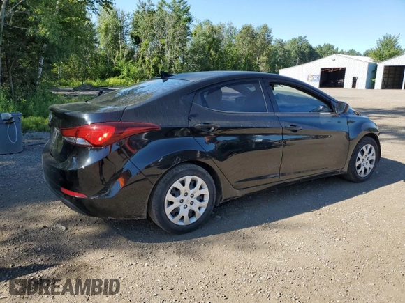 2015 Hyundai Elantra SE with VIN 5NPDH4AE4FH598813, listed as a Copart auction lot 65006625 with 161,770 mi miles and Salvage title. Bid and sale history available at DreamBid. Image 3.