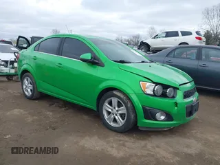 2015 Chevrolet Sonic LT with VIN 1G1JC5SH7F4104412, listed as a IAAI auction lot 41737655 with 124,304 mi miles and . Bid and sale history available at DreamBid. Image 1.