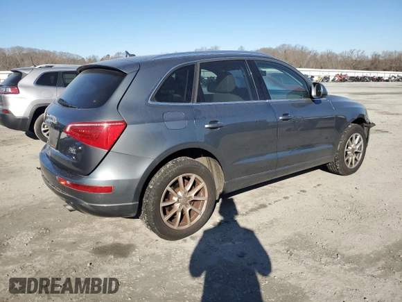 2012 Audi Q5 Premium with VIN WA1CFAFP5CA082466, listed as a Copart auction lot 86595754 with 50,622 mi miles and Salvage title. Bid and sale history available at DreamBid. Image 3.