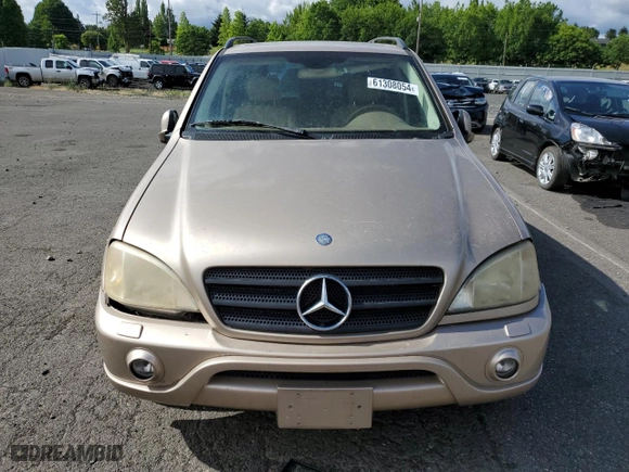 2001 Mercedes-Benz M-Class with VIN 4JGAB72EX1A243970, listed as a Copart auction lot 61308054 with 133,461 mi miles and Salvage Title. Bid and sale history available at carsss.com. Image 5.