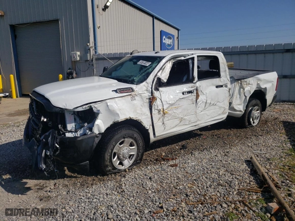 2023 Ram 2500 Tradesman with VIN 3C6UR4CJ3PG586659, listed as a Copart auction lot 59789144 with 5,378 mi miles and Salvage Title. Bid and sale history available at carsss.com. Image 1.