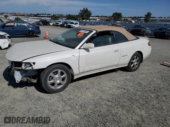 2002 Toyota Solara SE z VIN 2T1FF28P22C595397, wystawiony jako Copart lot #58276695 z przebiegiem Nie podano mil oraz Szkoda całkowita • Salvage title. Historia ofert i sprzedaży dostępna na DreamBid. Obrazek 1.