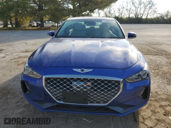 2019 Genesis G70 2.0T Advanced with VIN KMTG64LA5KU036272, listed as a Copart auction lot 77850624 with 0 mi miles and Salvage Title. Bid and sale history available at carsss.com. Image 5.