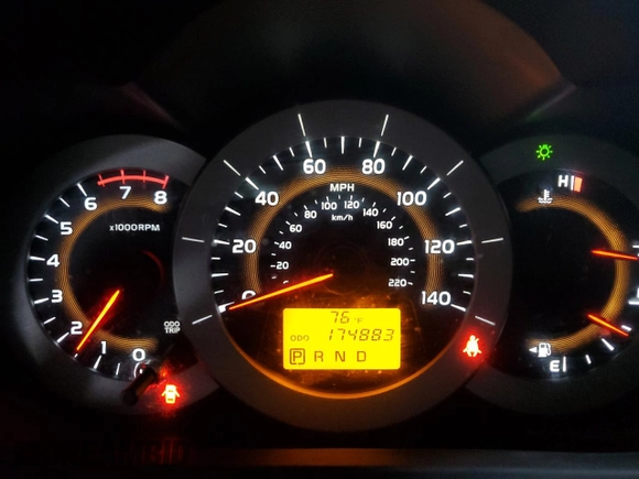 2012 Toyota RAV4 Limited with VIN 2T3DF4DV4CW205754, listed as a Copart auction lot 61247375 with 174,883 mi miles and Salvage title. Bid and sale history available at DreamBid. Image 9.