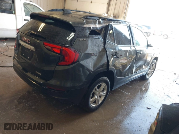 2021 GMC Terrain SLE with VIN 3GKALTEV7ML325517, listed as a IAAI auction lot 41541669 with 33,761 mi miles and . Bid and sale history available at carsss.com. Image 4.