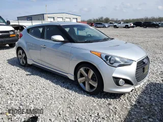 2013 Hyundai Veloster Turbo w/Black Int with VIN KMHTC6AE1DU138352, listed as a Copart auction lot 51523805 with 142,959 mi miles and Clean Title. Bid and sale history available at carsss.com. Image 4.