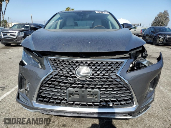 2020 Lexus RX 350 with VIN 2T2HZMAA4LC169399, listed as a Copart auction lot 58226385 with 20,489 mi miles and Salvage title. Bid and sale history available at DreamBid. Image 5.