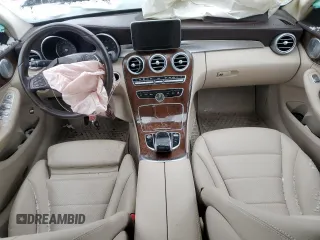 2015 Mercedes-Benz C 300 Luxury with VIN 55SWF4KB1FU025609, listed as a Copart auction lot 86114844 with 81,580 mi miles and Clean Title. Bid and sale history available at carsss.com. Image 8.