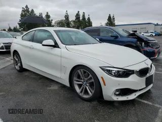 2019 BMW 4 Series 430i with VIN WBA4W3C53KAF91947, listed as a Copart auction lot 43851395 with 47,453 mi miles and Salvage Title. Bid and sale history available at carsss.com. Image 4.