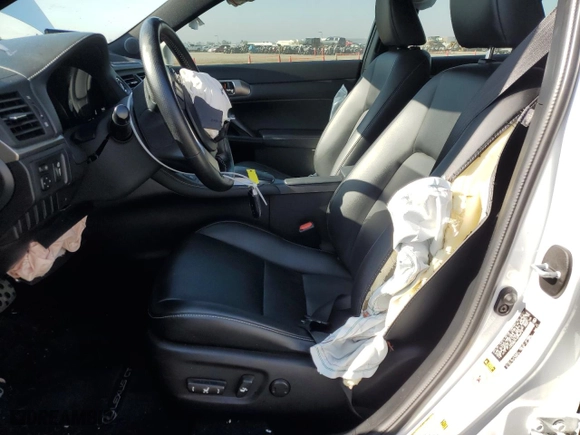 2017 Lexus CT with VIN JTHKD5BH7H2298574, listed as a Copart auction lot 73762224 with 65,567 mi miles and Salvage Title. Bid and sale history available at carsss.com. Image 7.