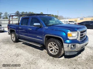 2015 GMC Sierra 1500 SLT with VIN 3GTU2VEC5FG490452, listed as a Copart auction lot 47257465 with 137,383 mi miles and Salvage Title. Bid and sale history available at carsss.com. Image 4.
