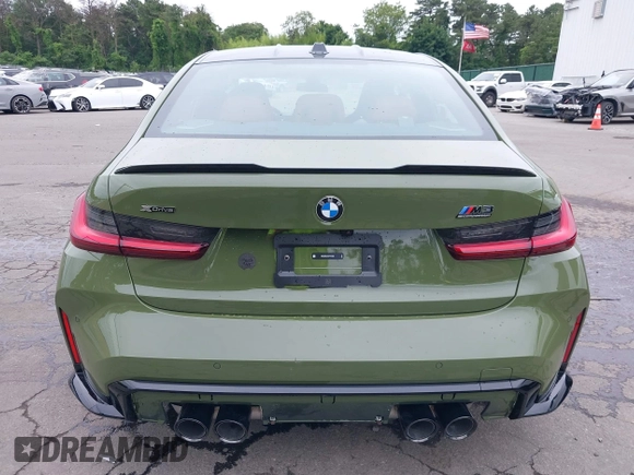 2025 BMW M3 Competition xDrive with VIN WBS33HJ01SFV12263, listed as a IAAI auction lot 42571639 with 187 mi miles and . Bid and sale history available at DreamBid. Image 16.