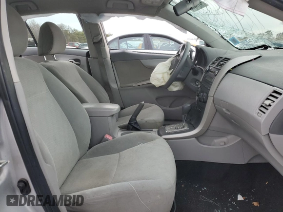 2010 Toyota Corolla with VIN 2T1BU4EE7AC280712, listed as a Copart auction lot 46148945 with 0 mi miles and Salvage Title. Bid and sale history available at carsss.com. Image 7.