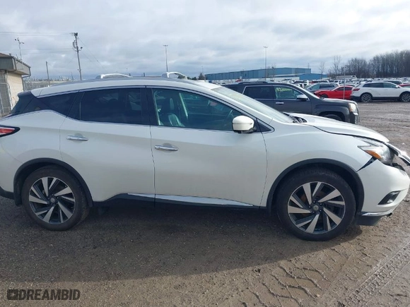 2015 Nissan Murano SV with VIN 5N1AZ2MH3FN269946, listed as a IAAI auction lot 41209162 with 107,133 mi miles. Bid and sale history available at carsss.com. Image 14.