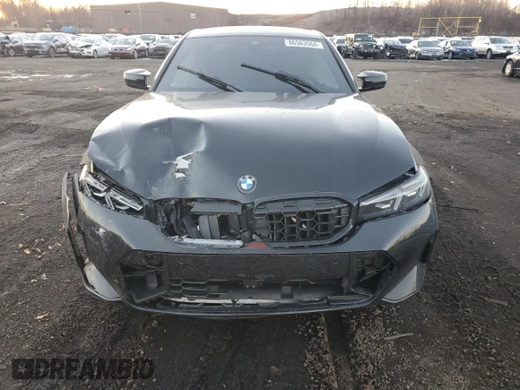 2024 BMW 3 Series M340i xDrive with VIN 3MW49FF06R8E26745, listed as a Copart auction lot 86563564 with 21,327 mi miles and Salvage Title. Bid and sale history available at carsss.com. Image 5.