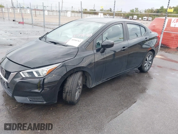 2021 Nissan Versa SV with VIN 3N1CN8EV9ML890544, listed as a IAAI auction lot 40990763 with 83,944 mi miles. Bid and sale history available at carsss.com. Image 14.