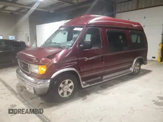 2004 Ford Econoline Cargo Recreational z VIN 1FDRE14W34HA36863, wystawiony jako Copart lot #57751505 z przebiegiem 168 460 mil mil oraz Szkody całkowita. Historia ofert i sprzedaży dostępna na DreamBid. Obrazek 1.