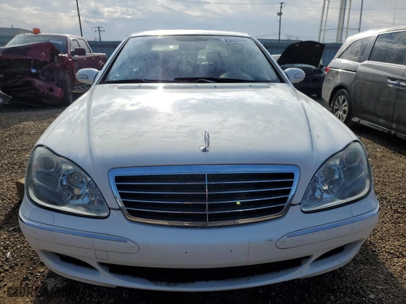 2003 Mercedes-Benz S-Class 5.0L with VIN WDBNG84J63A377870, listed as a Copart auction lot 83422494 with 135,741 mi miles and Salvage Title. Bid and sale history available at carsss.com. Image 5.