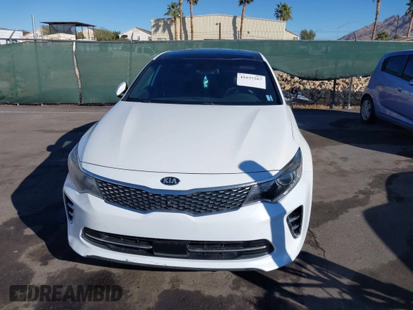 2016 Kia Optima SXL Turbo with VIN 5XXGV4L23GG115933, listed as a IAAI auction lot 41637267 with 83,348 mi miles. Bid and sale history available at carsss.com. Image 12.
