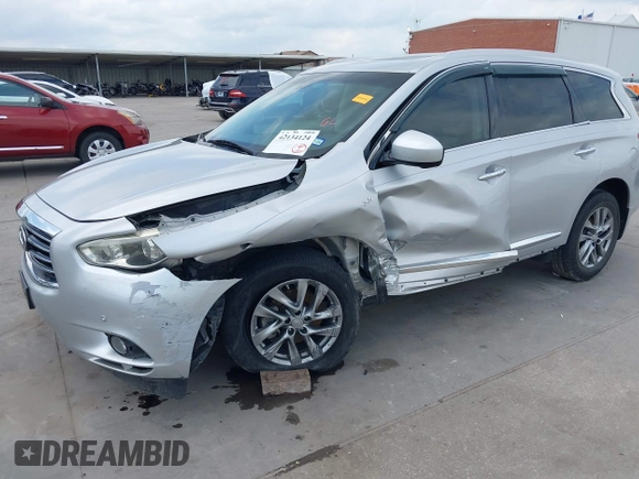 2015 Infiniti QX60 with VIN 5N1AL0MM7FC506839, listed as a IAAI auction lot 42134124 with 103,542 mi miles and . Bid and sale history available at DreamBid. Image 6.