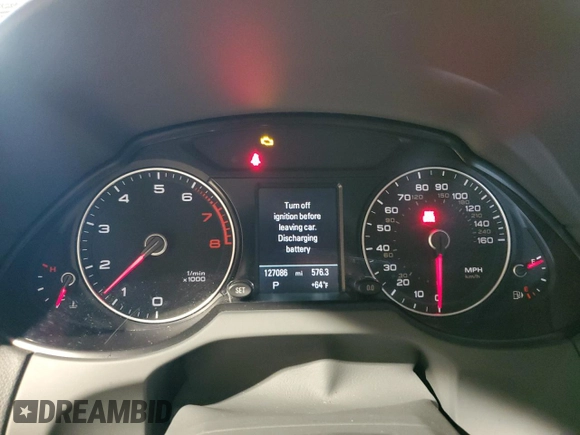 2013 Audi Q5 Premium Plus with VIN WA1LFAFP2DA075041, listed as a Copart auction lot 56167425 with 127,086 mi miles and Salvage title. Bid and sale history available at DreamBid. Image 9.