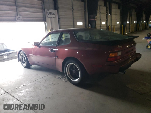 1984 Porsche 944 with VIN WP0AA0948EN461206, listed as a Copart auction lot 43544955 with 15,862 mi miles and Salvage title. Bid and sale history available at DreamBid. Image 2.