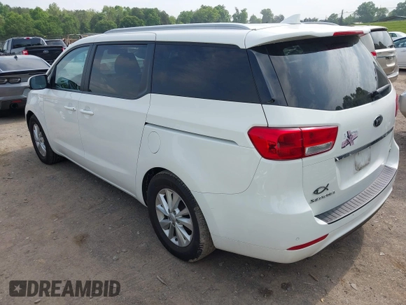 2016 Kia Sedona LX with VIN KNDMB5C11G6204116, listed as a IAAI auction lot 42153230 with 194,553 mi miles. Bid and sale history available at carsss.com. Image 3.