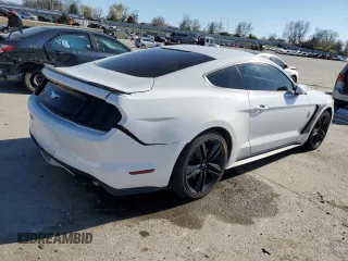 2017 Ford Mustang EcoBoost with VIN 1FA6P8TH8H5236874, listed as a Copart auction lot 50099665 with 76,599 mi miles and Salvage title. Bid and sale history available at DreamBid. Image 3.
